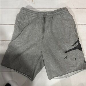 Jordan Gray Athletic Shorts with Jumpman Logo